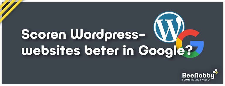 Scoren WordPress-websites beter in Google?